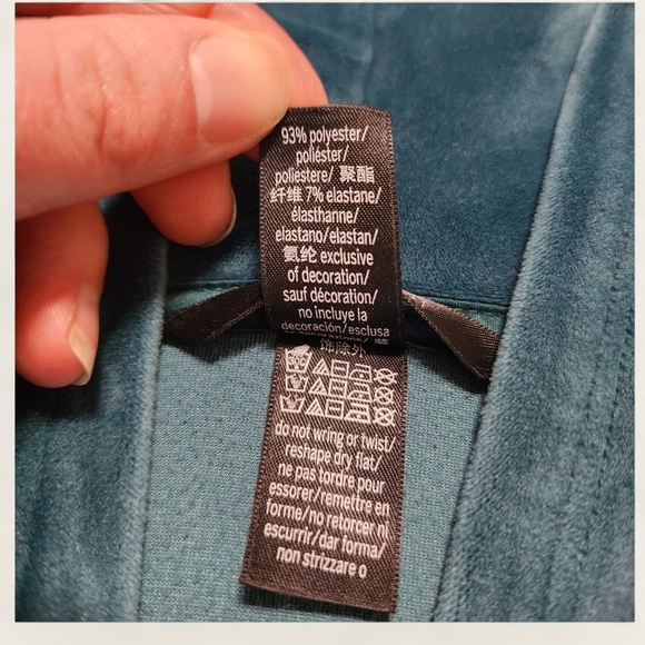 Victoria’s Secret‎ On Point Velour Rhinestone Zip Hoodie Green Medium - Picture 5 of 10